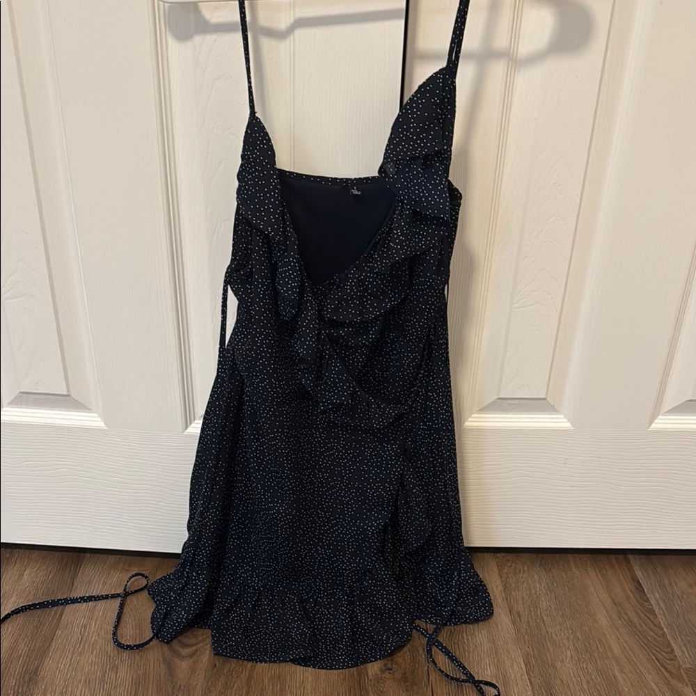 Lulu's Black Polka Dot Mini Dress